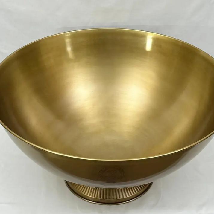 CHAMPAGNE BOWL ANTIQUE BRASS