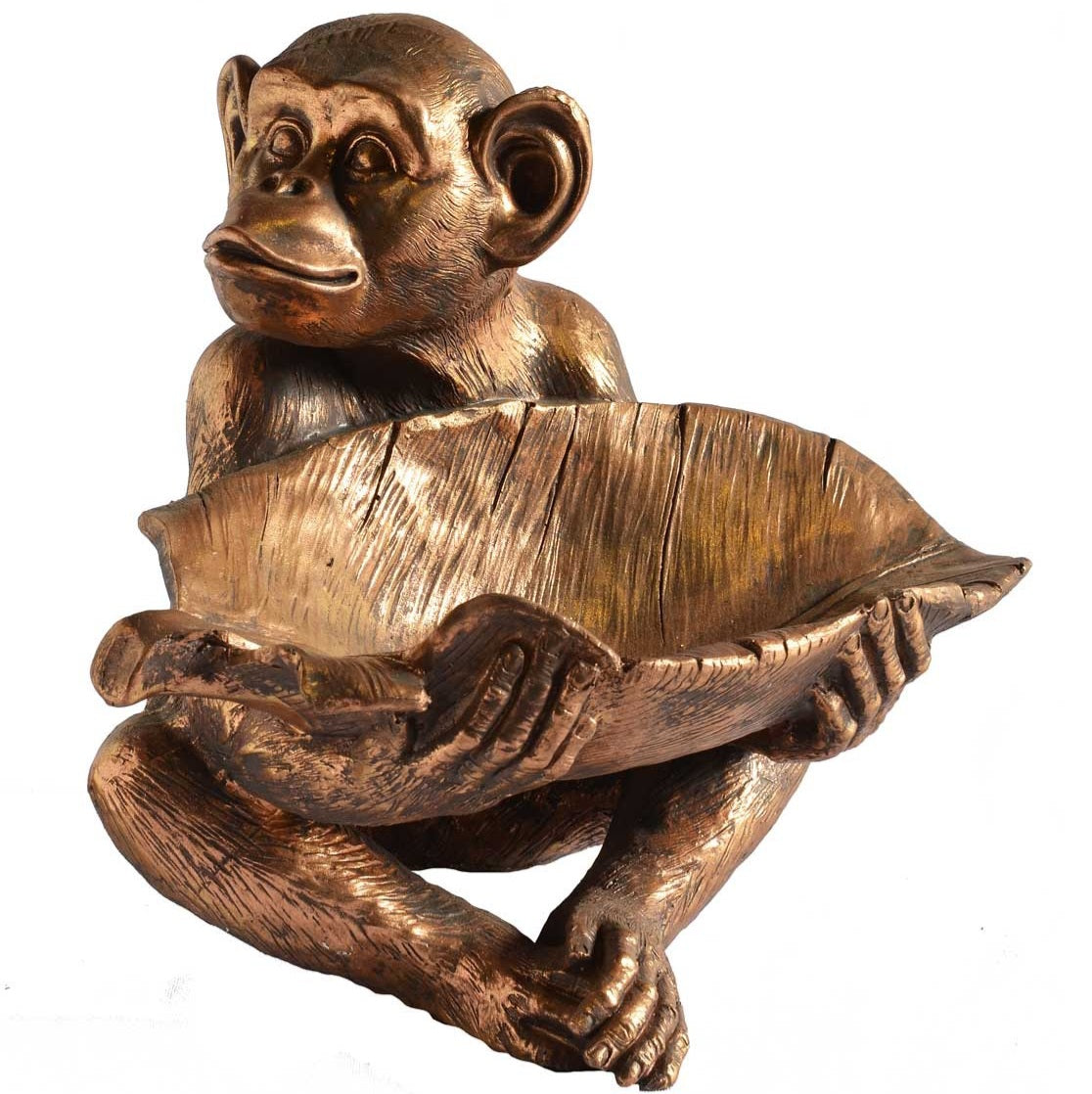 MONKEY DECOR LEAF BOWL