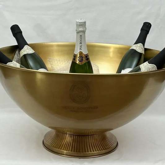 CHAMPAGNE BOWL ANTIQUE BRASS